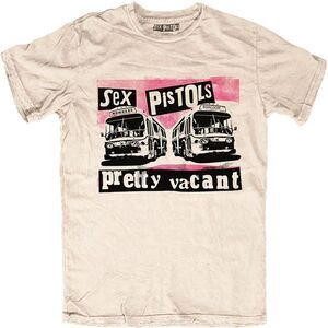 Sex Pistols Unisex Adult Pretty Vacant T-Shirt / Sand